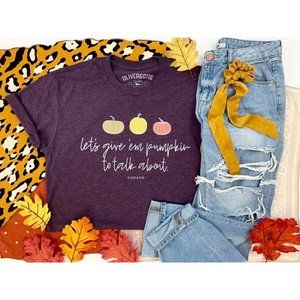 Oliver & Otis Let's Give 'Em Pumpkin to Talk About Graphic Tee Shirt